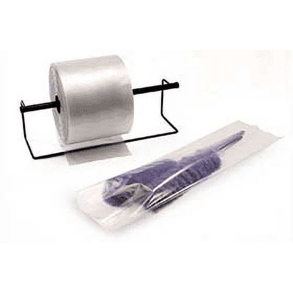 Clear Poly Tubing 1.5 mil, 4 inches X 4000 feet, Flat Wound LDPE, FDA/USDA Specs - 1 Roll