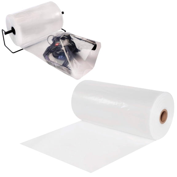Clear Poly Tubing Roll 20" x 1475' Heavy-Duty Plastic Tubing Rolls 2 mil