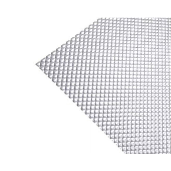 Clear Polycarbonate Prismatic Lighting Panel | Shatterproof | .125" Thick | Fluorescent Lighting for Overhead Fixture Cover | Drop Ceiling Light Covers | Size: 23.75" x 23.75" | 8 PACK