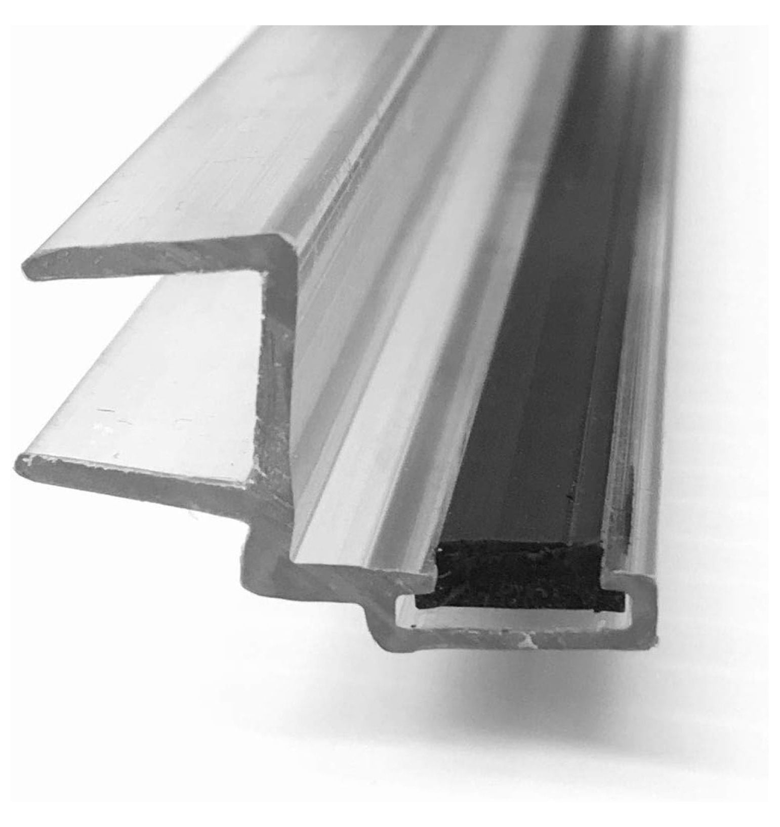 Clear Polycarbonate Strike and Door Jamb UChannel with Flexible