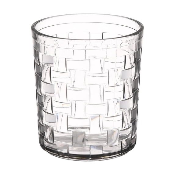 Clear Polymer Wine Glass 9 cm Tall 8.5 cm Diameter Kitchen Items-Grade BPA-Free Cup for Beverages and Treats