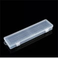 thumbnail image 1 of Clear Polypropylene Mini Storage Box with Hinged Lid & Snap Closure - For Pencils, Pens, Drill Bits, Office Supplies, Organization, Tool Box and More! (Large), 1 of 7