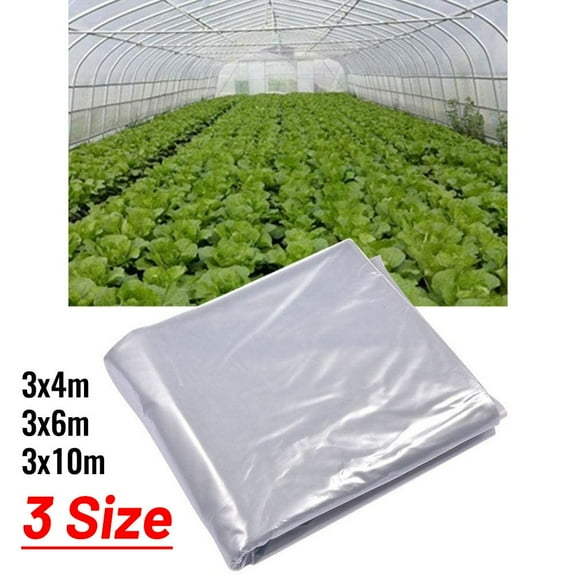 Clear Polythene Plastic Sheeting Garden Diy Material Cover For Greenhouse Roof 3*6M Smile Home