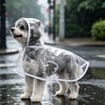 thumbnail image 1 of Clear Poncho Rain, Hooded Dog Raincoat Poncho, EVA Waterproof Dog Rain Coat for Small Medium Dogs Walking Outdoor Outing, 1 of 4