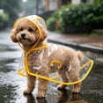 thumbnail image 1 of Clear Poncho Rain, Hooded Dog Raincoat Poncho, EVA Waterproof Dog Rain Coat for Small Medium Dogs Walking Outdoor Outing, 1 of 4