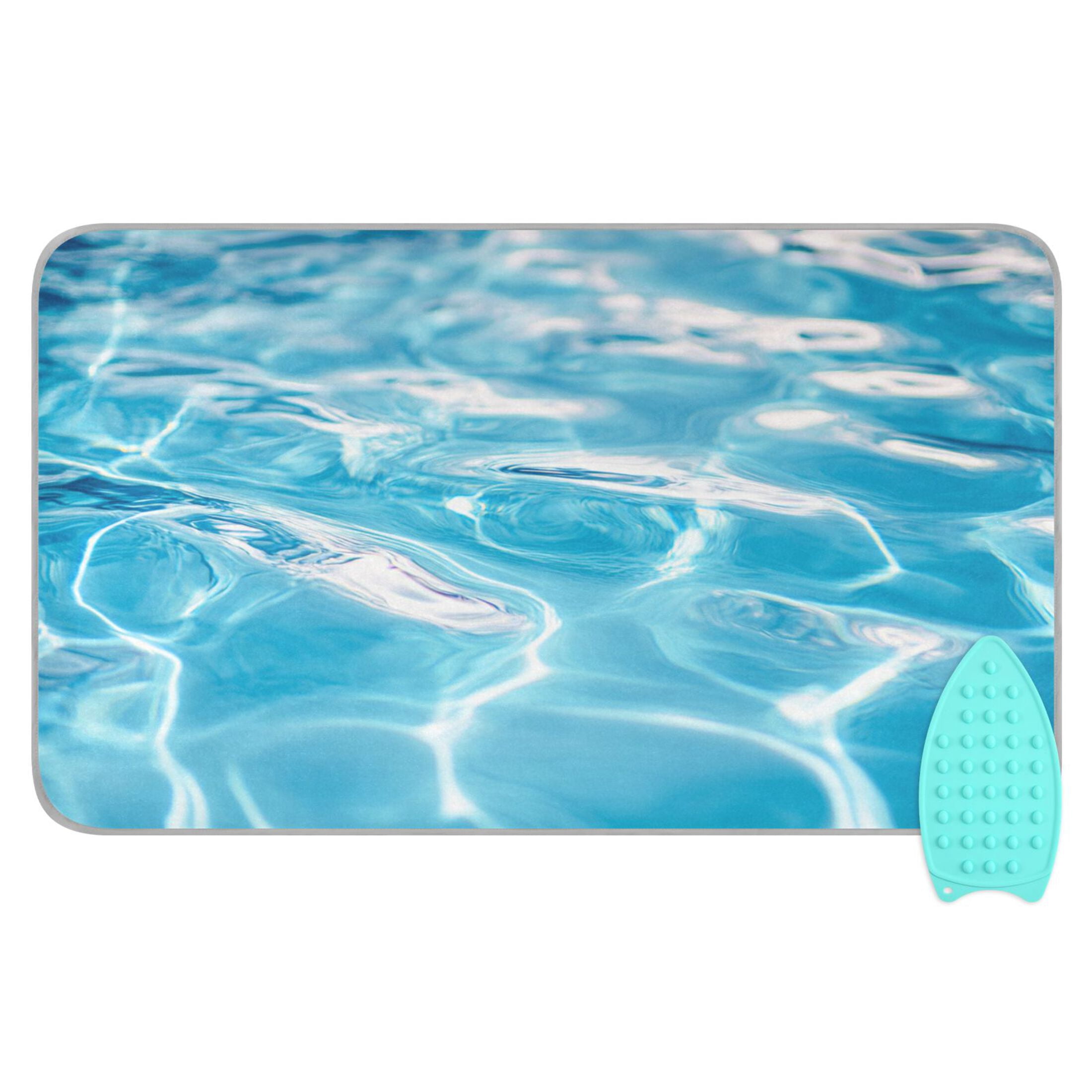 Clear Pool Water Ironing Mat Blanket Portable Travel Ironing Pad Heat Resistant Pad 47.2" x 27.6”