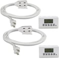 thumbnail image 1 of Clear Power 1 EZ Digital Timer with 6 ft & 9 ft 3-Outlet Extension Cord, CPCO95004, 1 of 6