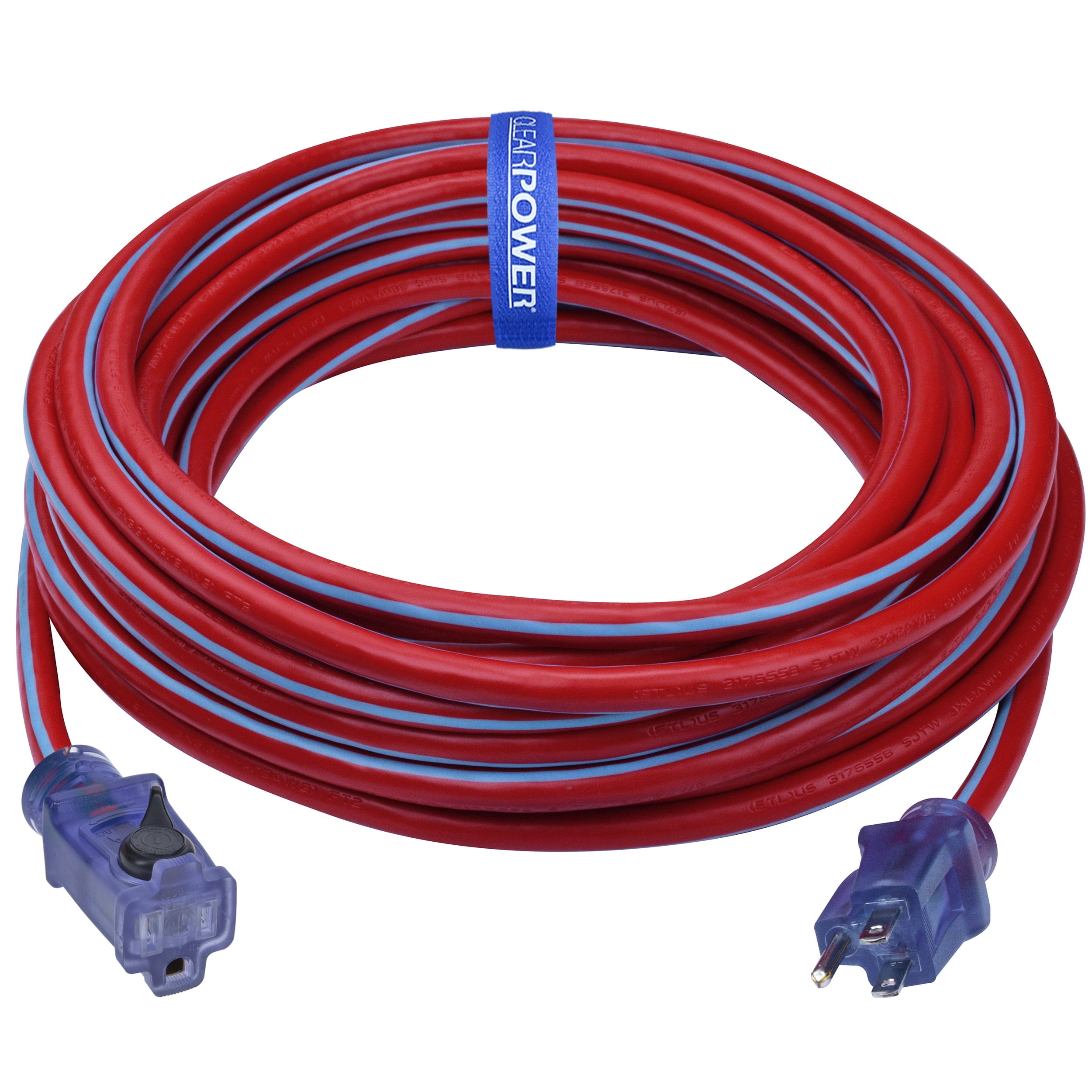6 Best Extension Cords 2026: Home, Garage and Outdoor Picks 1 Clear Power 50 ft 12/3 SJTW Outdoor Extension Cord Heavy Duty