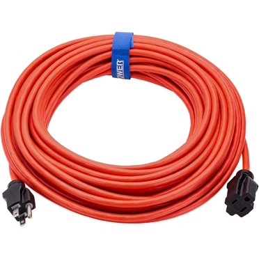 Iron Forge Tools 50 Ft Outdoor Extension Cord - 16/3 SJTW Heavy Duty, Durable Pink Cable