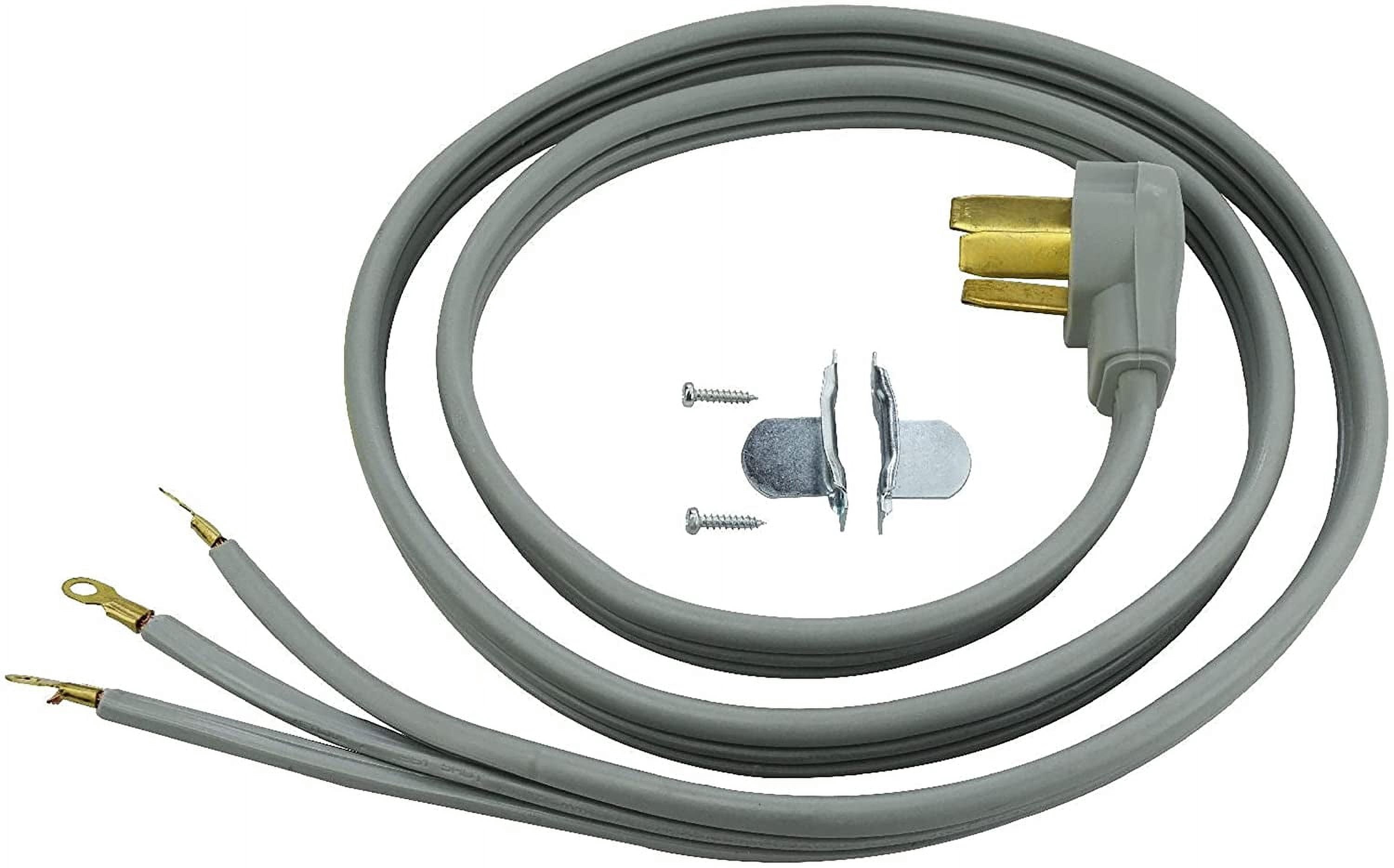 Clear Power 6 ft 10/3 SRDT, Indoor Dryer Cord, 3-Wire 30 Amp, Gray, CP10016