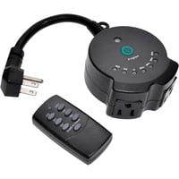 ClearPower Water Resistant 7 Preset Settings Outdoor Lighting Timer with Remote