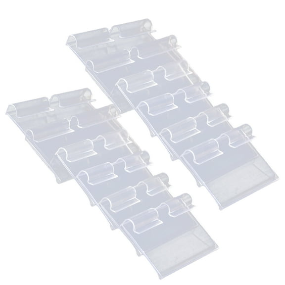 UKCOCO 36Pcs Transparent Plastic Price Tag for Shop PVC Retail Labels