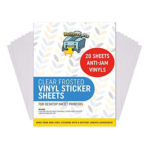 Clear Printable Vinyl for Inkjet Printer (Clear Sticker Paper