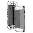 thumbnail image 1 of Clear Protective Case with Stand for Nintendo Switch OLED Model Console - Hard PC Crystal Cover Shell Accessory, 1 of 12
