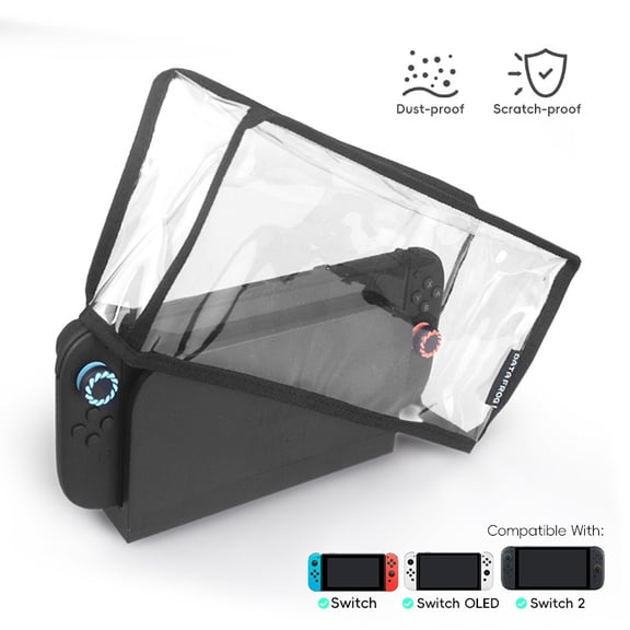 Clear Protective Dust Cover for Nintendo Switch 2 (NS2) Console & Dock - Transparent Anti-Scratch Waterproof Case, Dust-Proof Shield for NS2 Gaming System Accessories