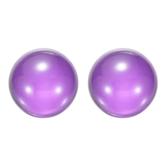 Clear Purple Acrylic Contact Juggling Ball for Beginners - 20mm 2 Pack
