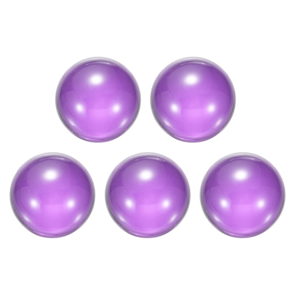 Clear Purple Acrylic Contact Juggling Ball for Beginners - 40mm, 5 Pack