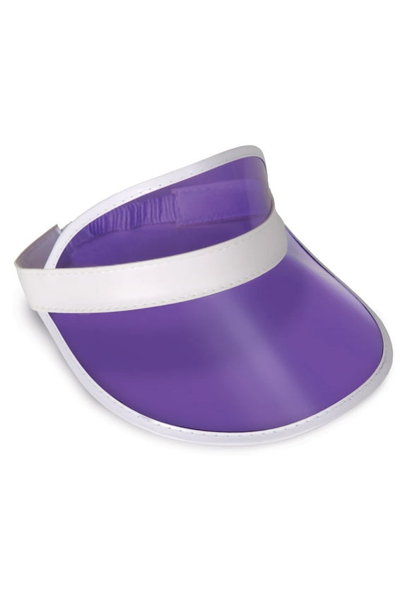 Clear Purple Plastic Dealer's Design Visor