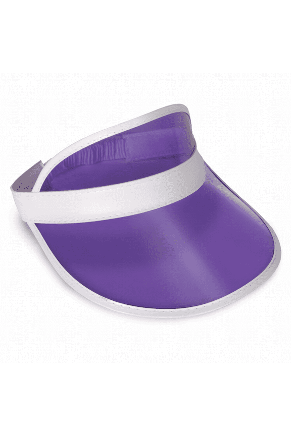 Clear Purple Plastic Dealer's Visor