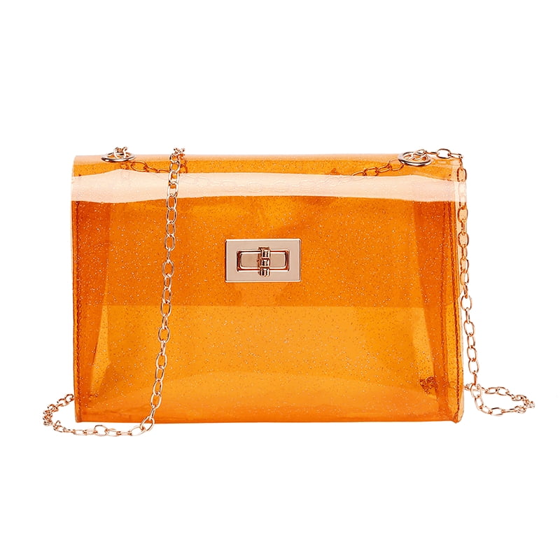 Clear Purse for Women, Acrylic Box Evening Clutch Bag, Shoulder Handbag 