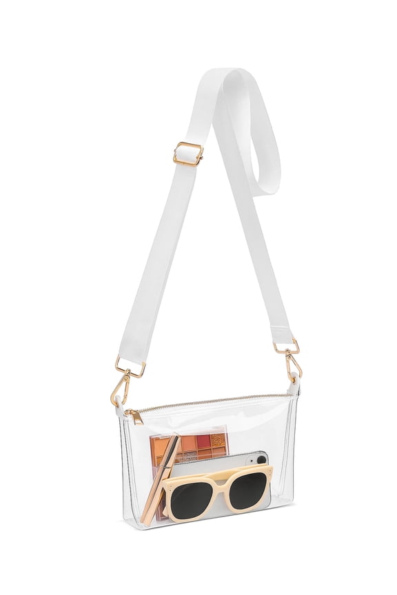 Clear Purse for Women, Clear Crossbody Bag Stadium Approved, Small Transparent Handbag for Concert Event Festival