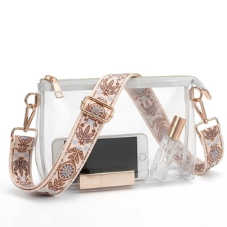 Clear Purse for Women - Stadium Approved Crossbody Bag, Small Stadium Bag for Concerts & Sports Events