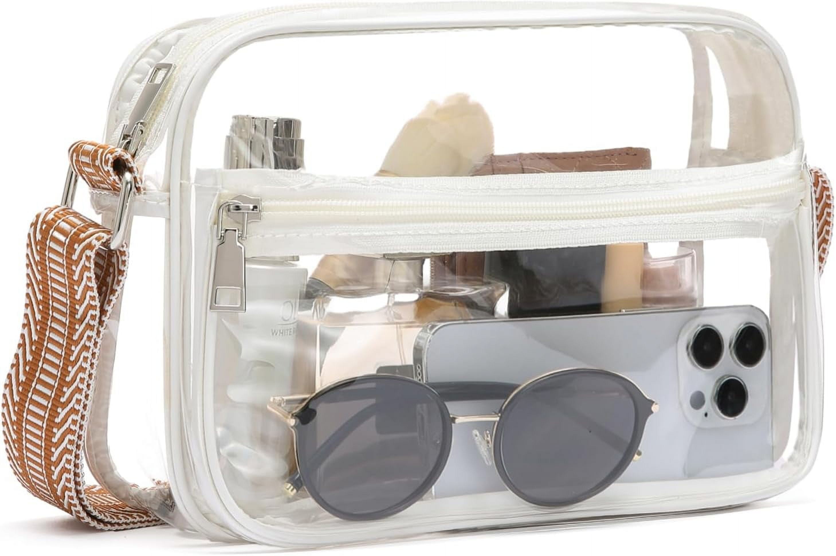 Clear Purses for Women Stadium Approved Clear Bags Small Crossbody Bags Trendy for Concerts Sports