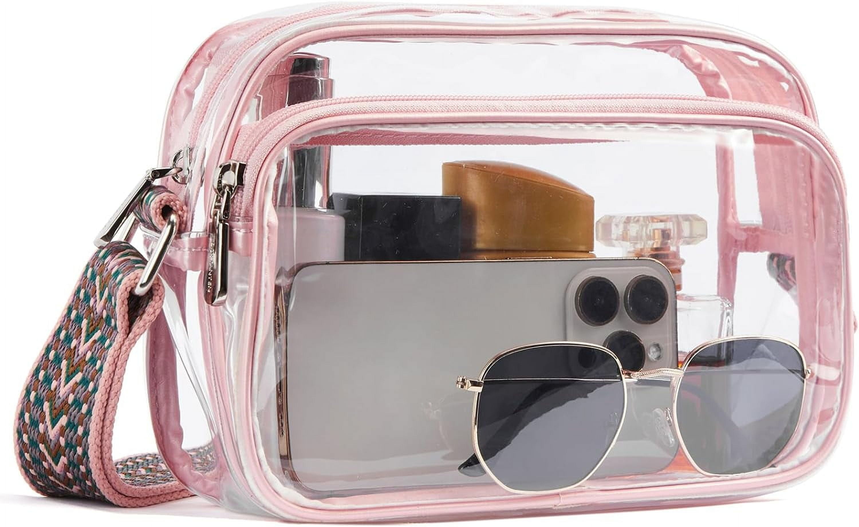 Clear Purses for Women Stadium Approved Clear Bags Small Crossbody Bags Trendy for Concerts Sports