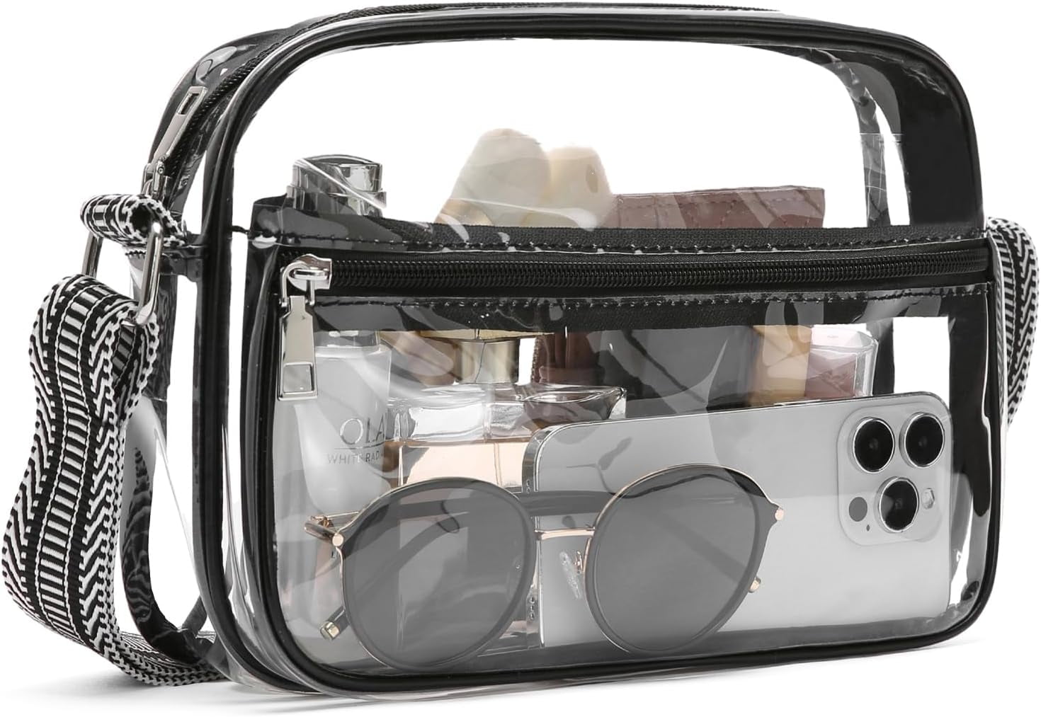 Clear Purses for Women Stadium Approved Clear Bags Small Crossbody Bags Trendy for Concerts Sports