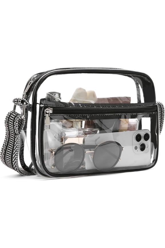 Clear Purses for Women Stadium Approved Clear Bags Small Crossbody Bags Trendy for Concerts Sports