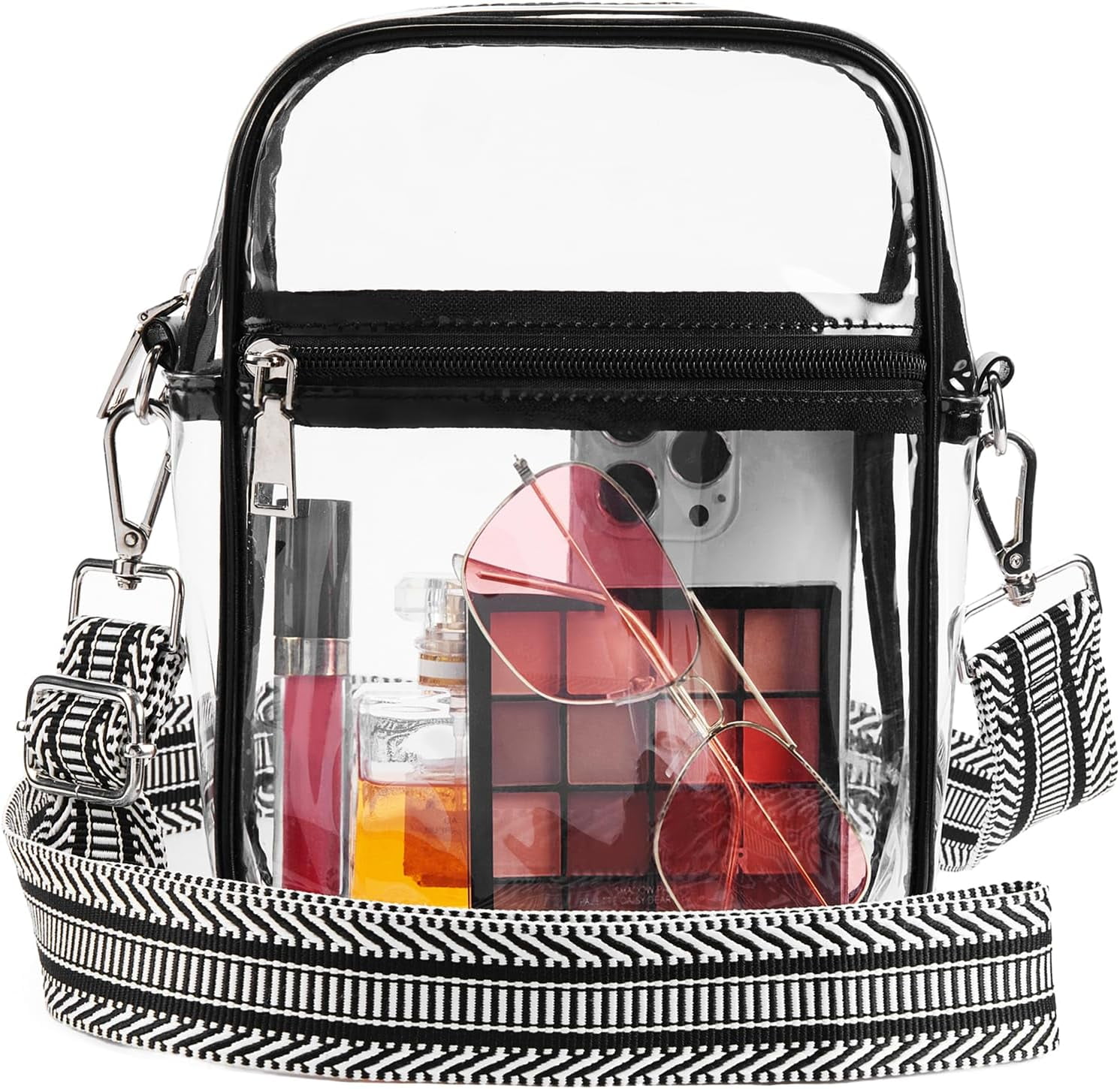 Clear Purses for Women Stadium Approved Clear Bags Small Crossbody Bags Trendy for Concerts Sports