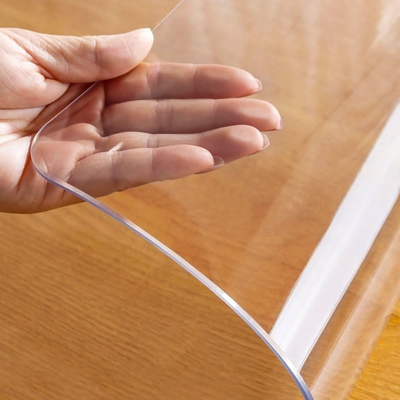 Clear Pvc Desk Mat Transparent Vinyl Tabletop Protector Pad For Office Desk Coffee Table Furniture(Clear-30Cm)