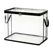 Clear Pvc Storage Bags with Zipper 12.6x9.5x9.8 inches, Handy Laundry Comforter Storage Bag for Clothes Blankets Toys Moving Foldable Closet Organizer Storage Containers M