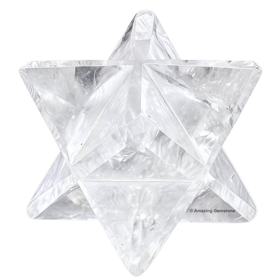 Clear Quartz Crystal Merkaba Star (1" Inches)