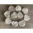 thumbnail image 1 of Clear Quartz Gemstone Hearts, Polished Clear Quartz Puffy Hearts, Clear Quartz Palm Stone, Clear Quartz Heart (2 Hearts）, 1 of 9