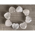 thumbnail image 1 of Clear Quartz Gemstone Hearts, Polished Clear Quartz Puffy Hearts, Clear Quartz Palm Stone, Clear Quartz Heart (5 Hearts）, 1 of 9