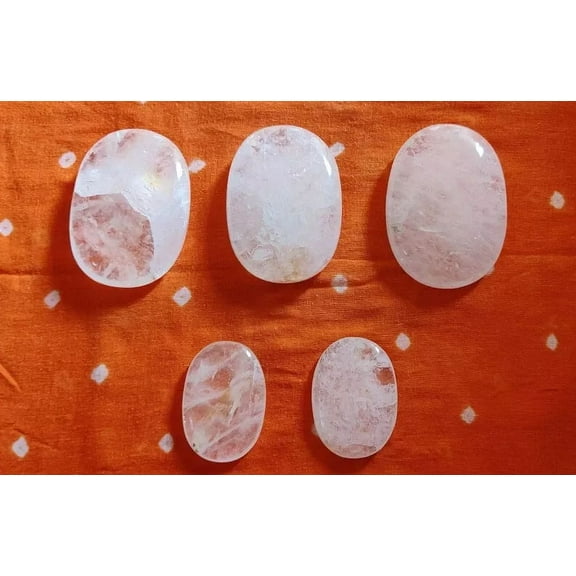 Clear Quartz Palm Stone, Smooth Crystal, Healing Stones, Gemstones, Gifts, Rocks