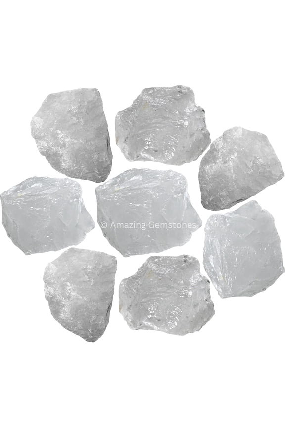 Clear Quartz Raw Crystals and Healing Stones (1 lb)