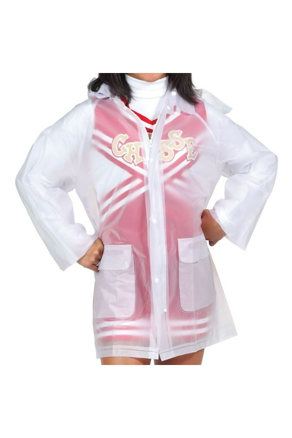 Clear Rain Jacket With Hood 2X-Large