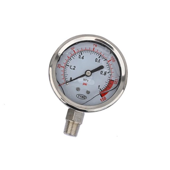 Clear Read Radial Style Pressure Gauge Copper Movement For Mechanical Systems