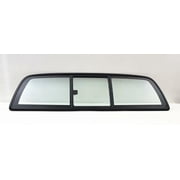 Clear Rear Manual Slider Window Back Glass Compatible with Toyota Tundra Pickup 2000-2006 Models