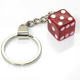 thumbnail image 1 of Clear Red Dice Keychain, 1 of 1