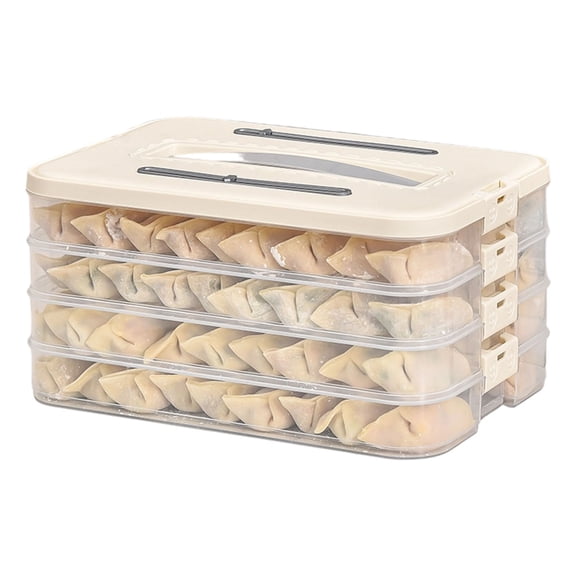 Clear Refrigerator Organizers Container With Secure Locking Lid Safe PP Materials For Iced Meals