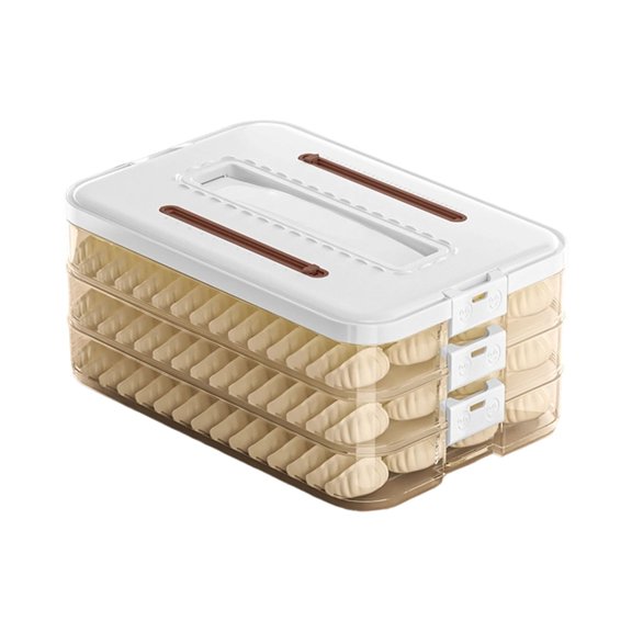 Clear Refrigerator Organizers Container With Secure Locking Lid Safe PP Materials For Iced Meals