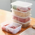 thumbnail image 1 of Clear Refrigerator Storage Containers with Removable Tray for Fresh Produce and Vegetables, Microwave and Freezer Safe, Stackable Food Organizer, 1 of 7
