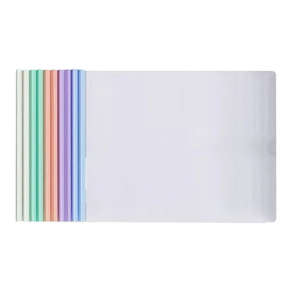 Clear Report Covers with Sliding Bar, Ongmies Plastic Binder Paper Protector, Report Folders with Clear Cover for Resume Portfolio Presentation File Documents