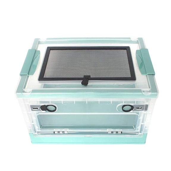 Clear Reptiles Enclosure Feeding Basins and Hideouts for Home Breeding Observation Window