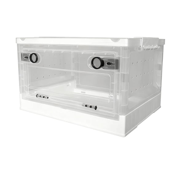 Clear Reptiles Enclosure Feeding Basins and Hideouts for Home Breeding Observation Window