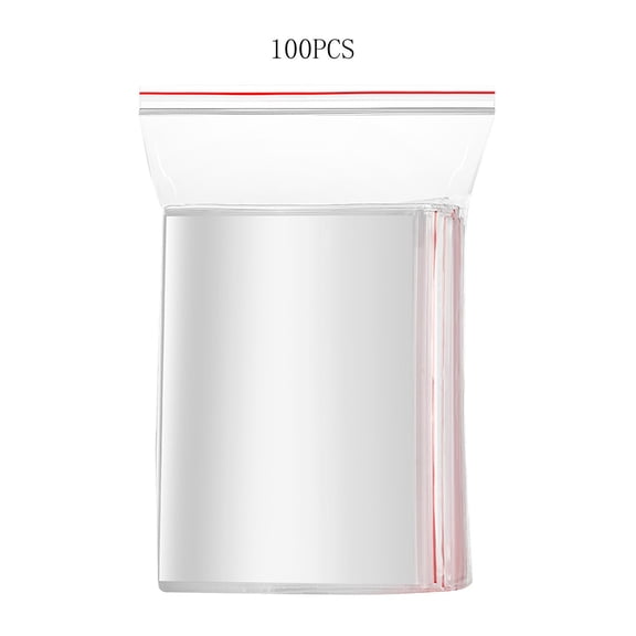 Clear Resealable Plastic Bags 100 PCS, Mini Small Zipper Bags for Storage of Small Items, Screws Beads and Candy, Lock Seal Bags for Organizing Tiny Household Objects and Craft Parts, Clear