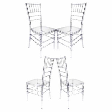 Clear Resin Pro-Clear Unassembled Chiavari Chair- Set of 4 Chair by Chivari